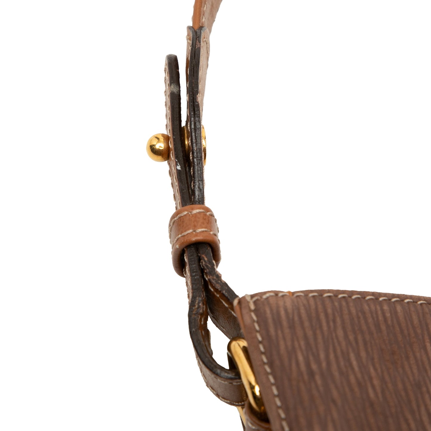 LOEWE Leather Velasquez Twist Shoulder Bag