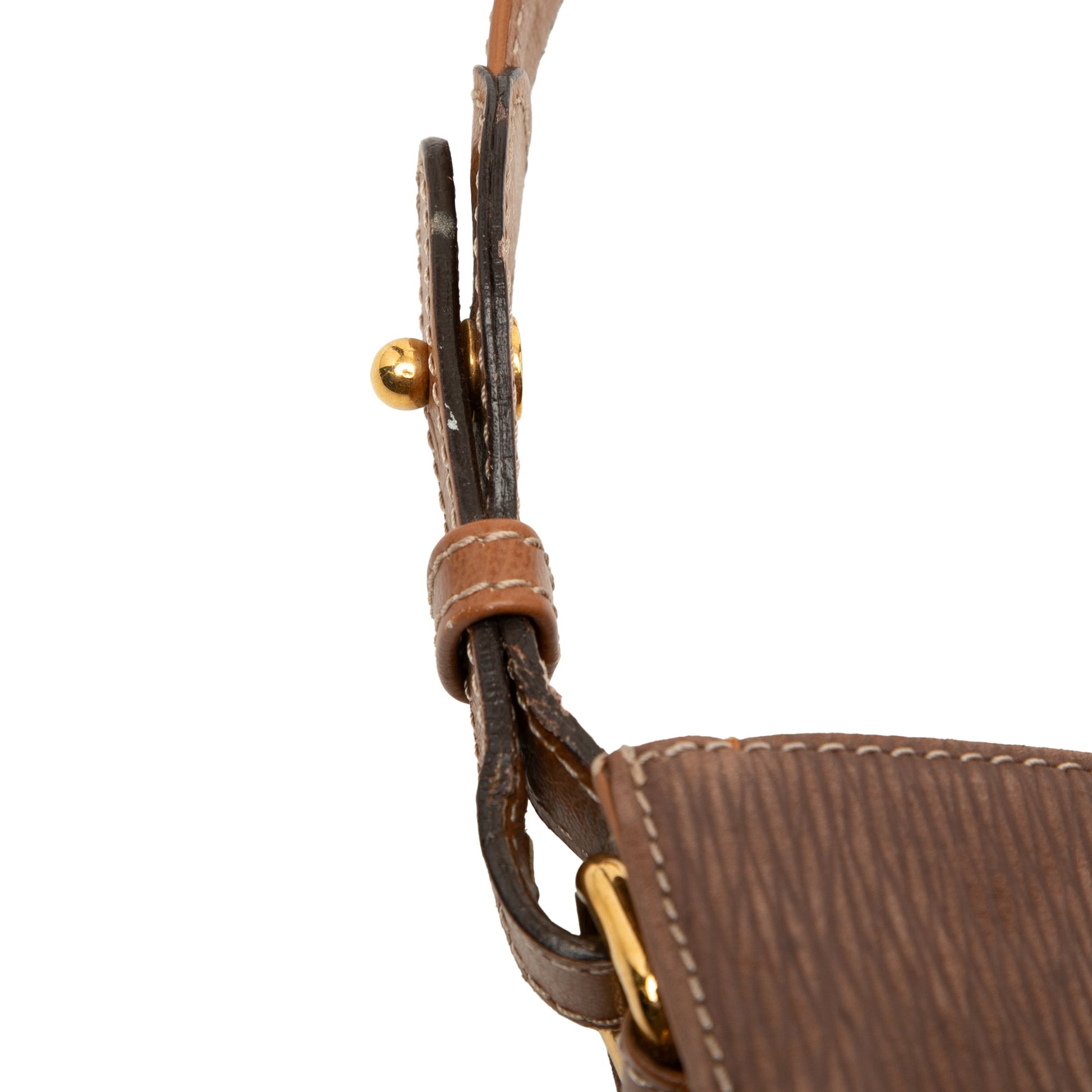LOEWE Leather Velasquez Twist Shoulder Bag