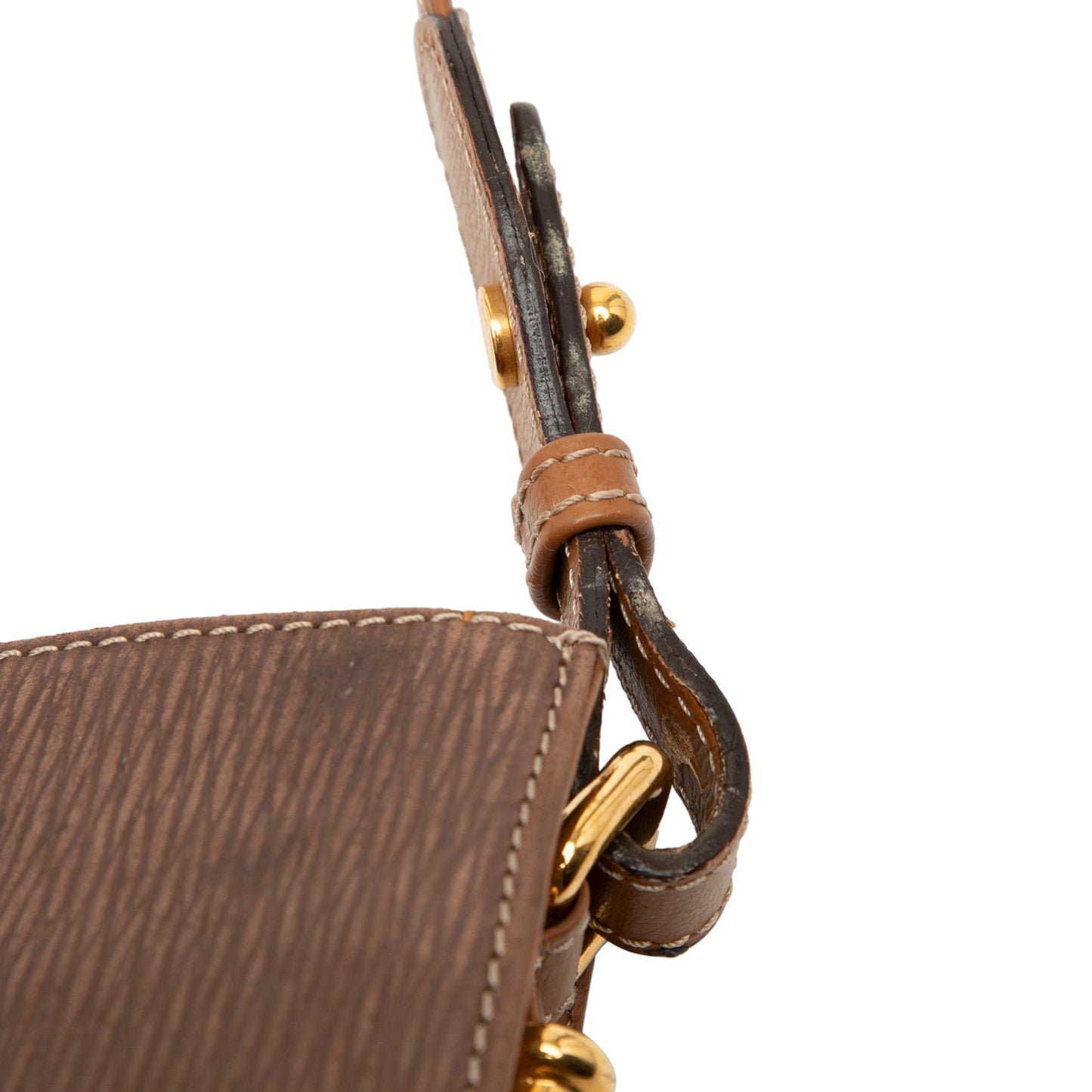 LOEWE Leather Velasquez Twist Shoulder Bag