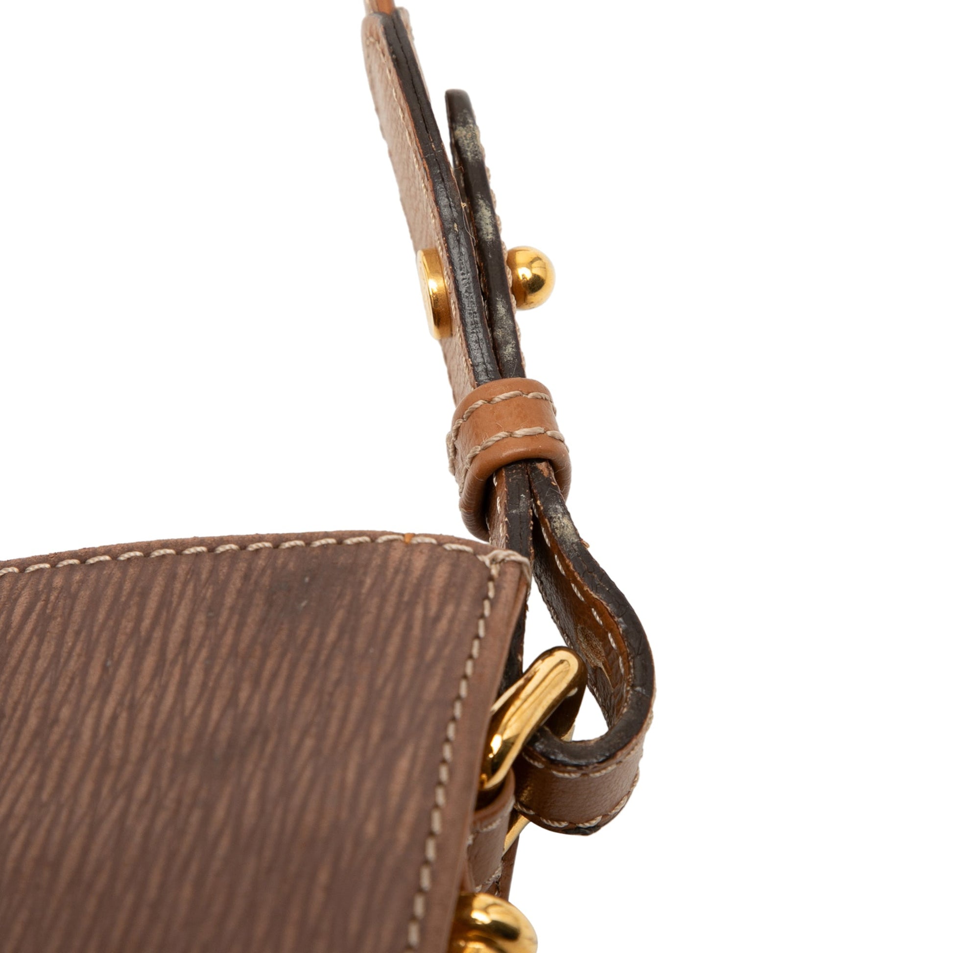 LOEWE Leather Velasquez Twist Shoulder Bag
