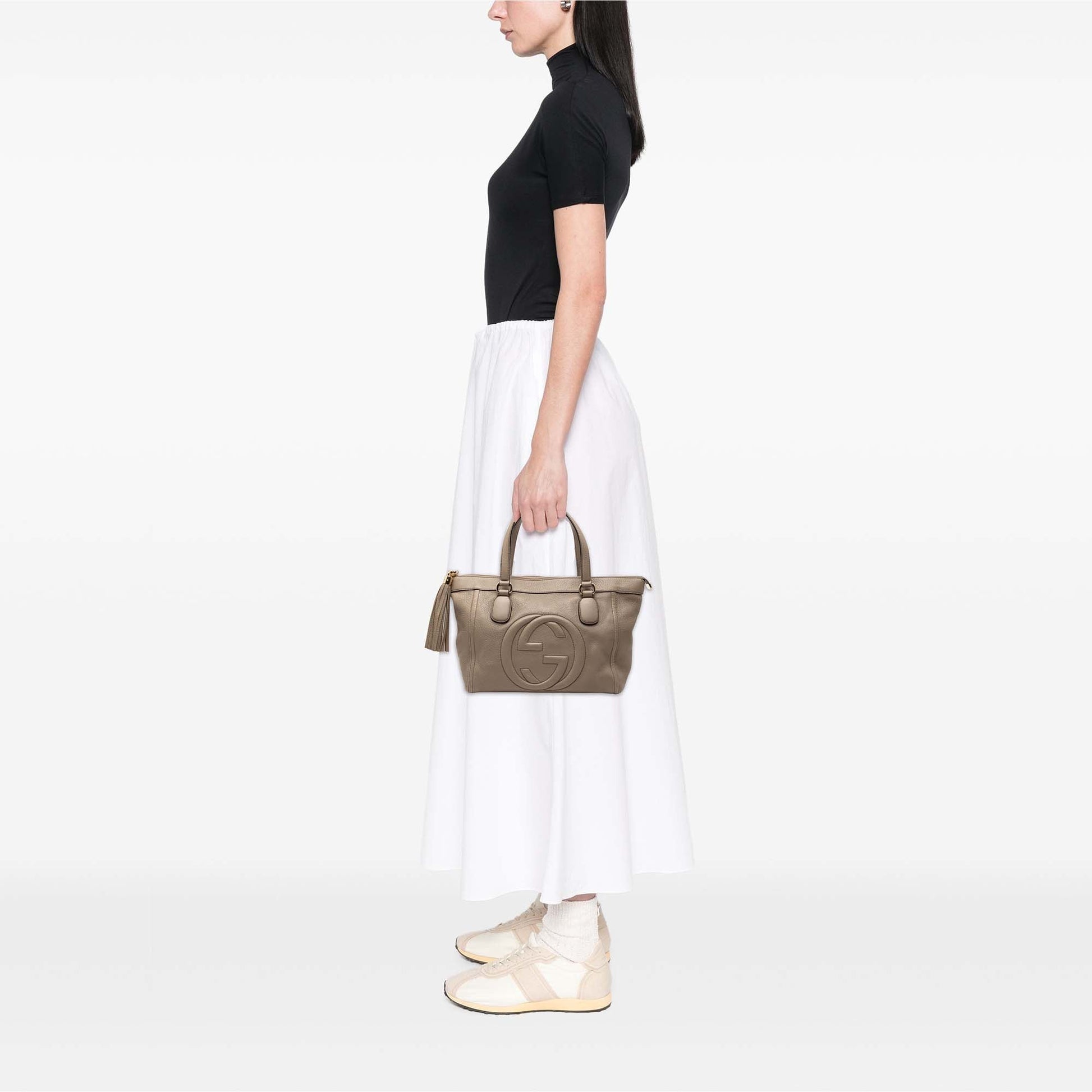 Small Leather Soho Working Tote