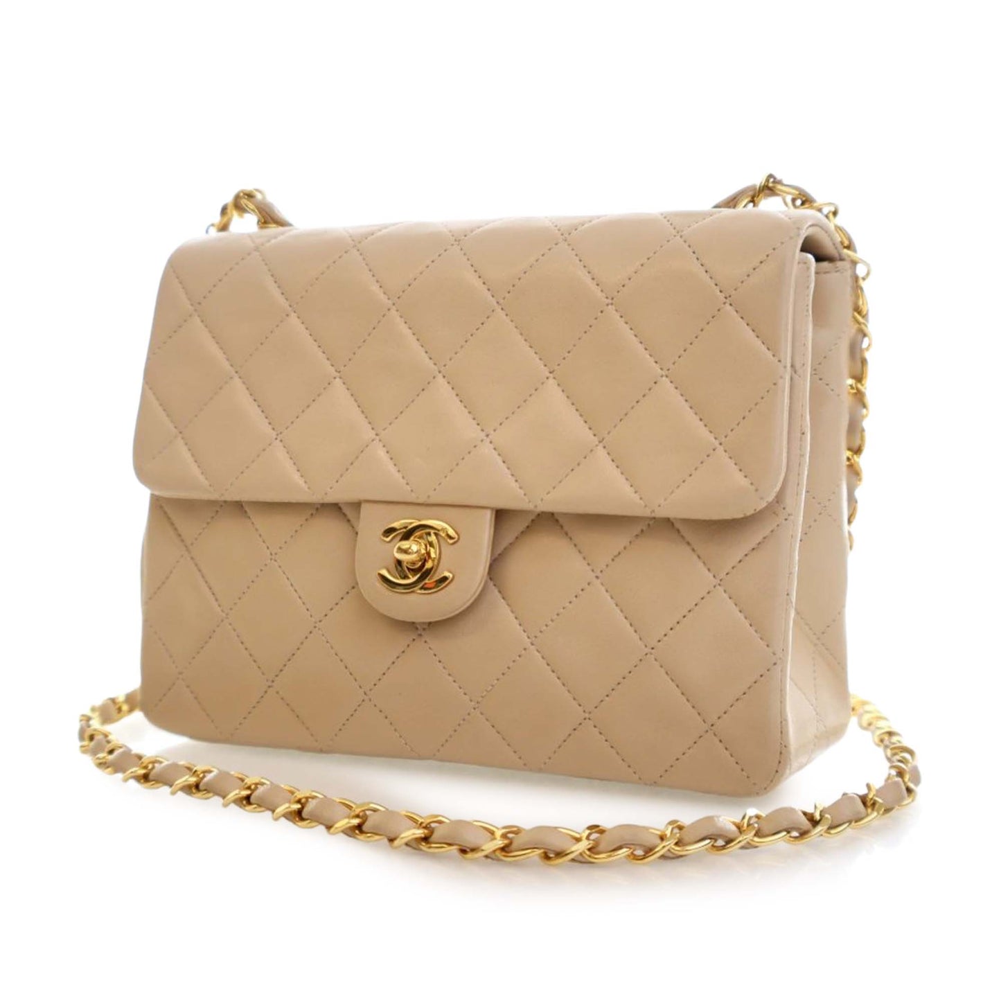 Chanel Small Square Quilted Lambskin Flap