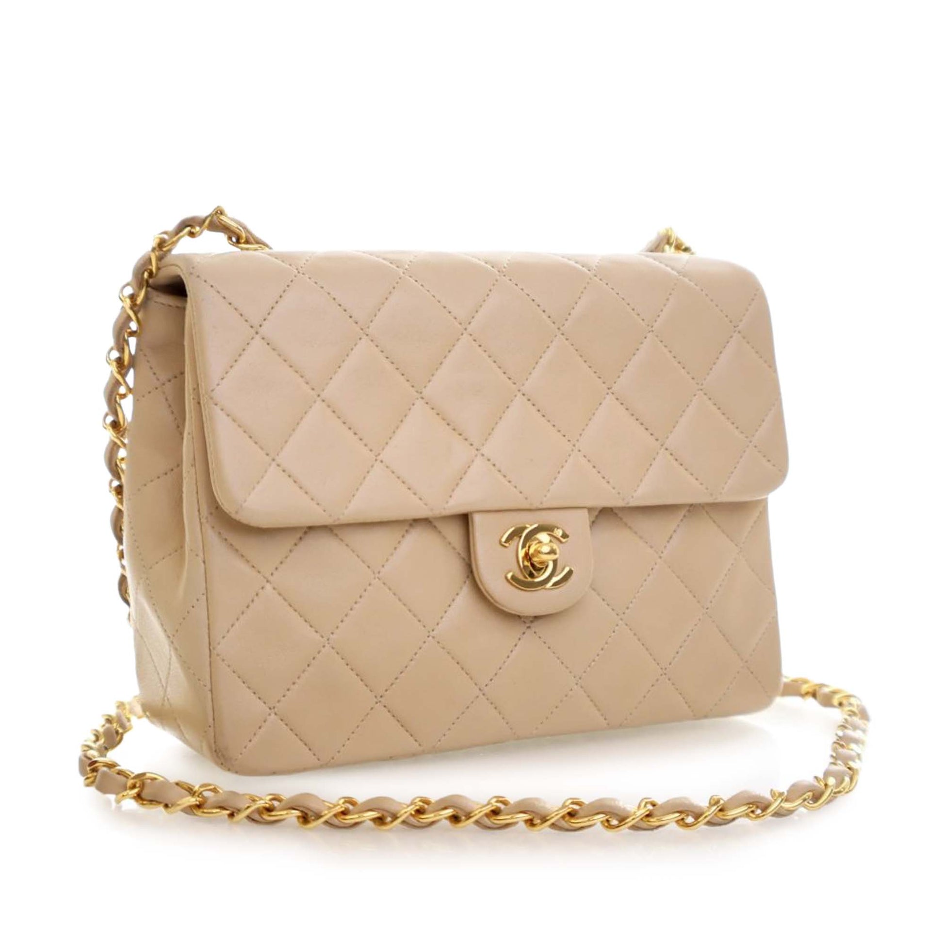 Chanel Small Square Quilted Lambskin Flap