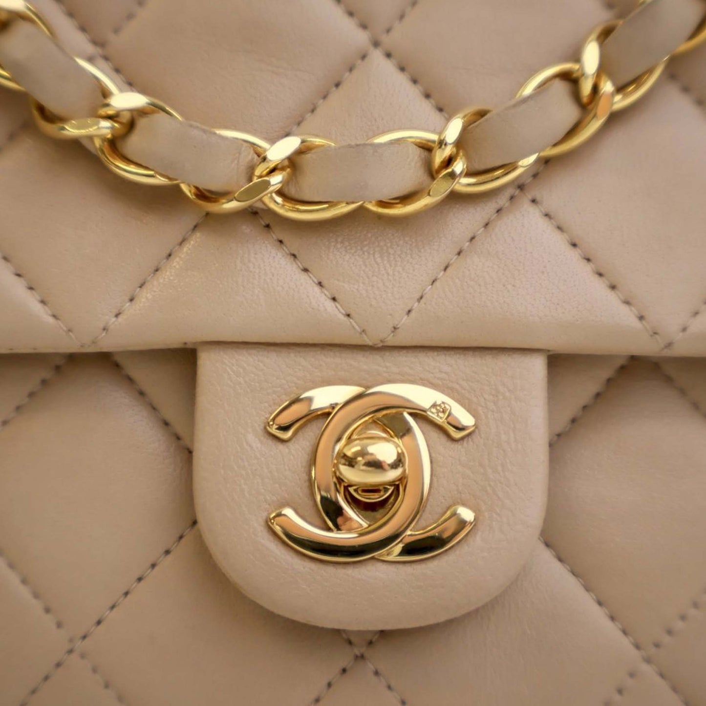 Chanel Small Square Quilted Lambskin Flap