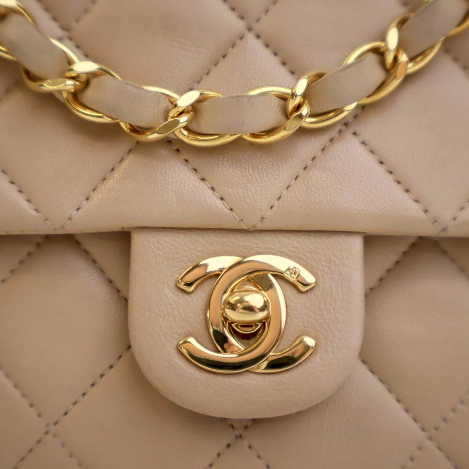 Chanel Small Square Quilted Lambskin Flap