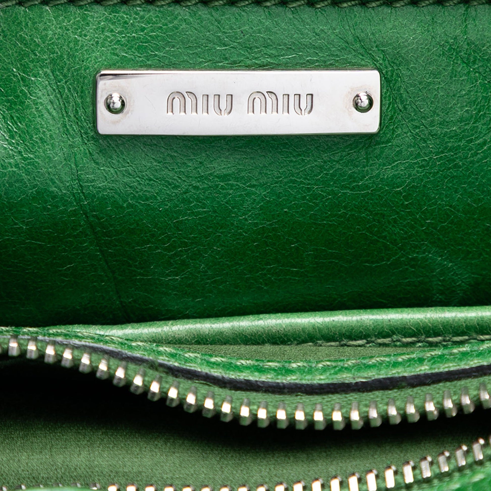 Miu Miu Vitello Shine Satchel