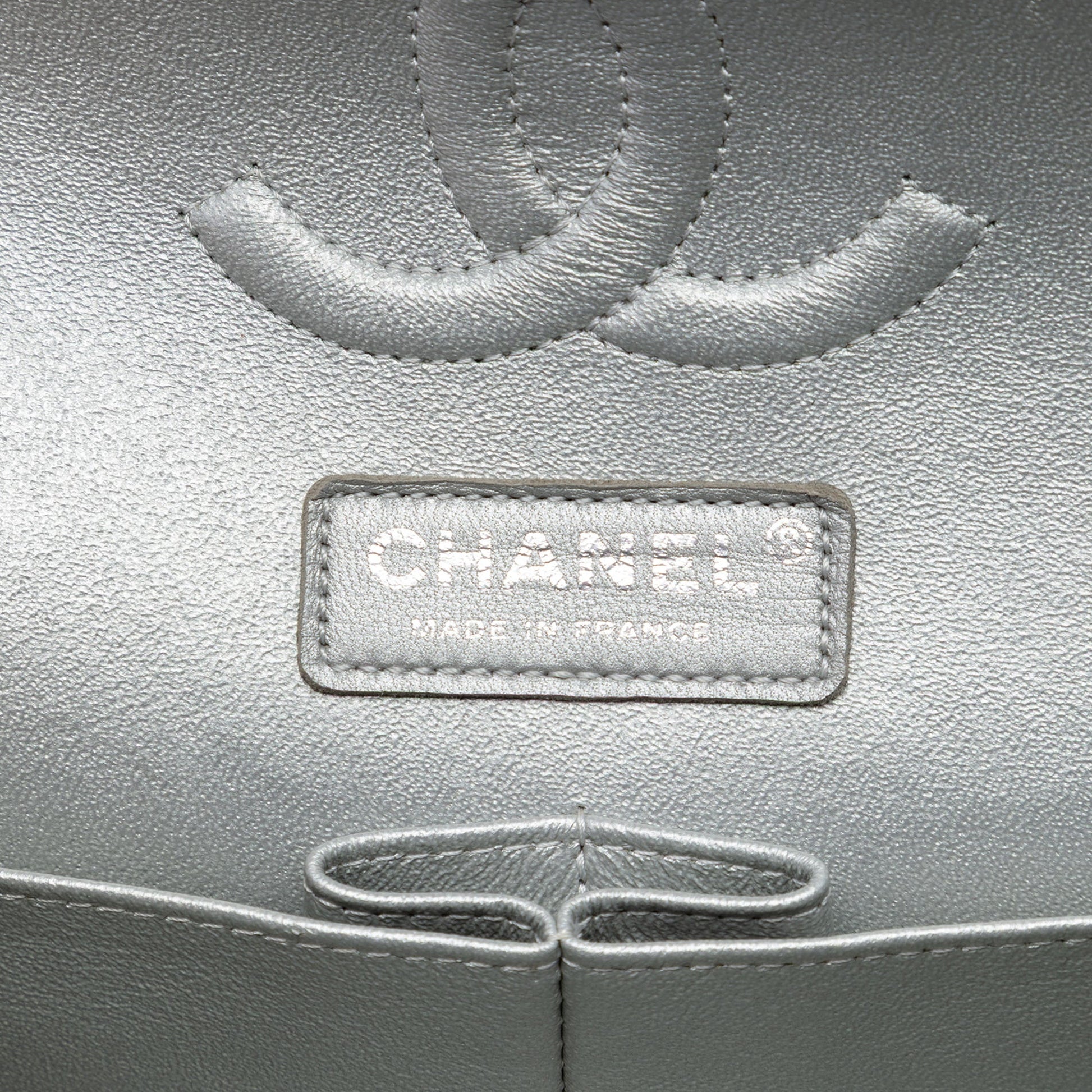 Chanel Medium Classic Quilted Tweed and Metallic Lambskin Double Flap