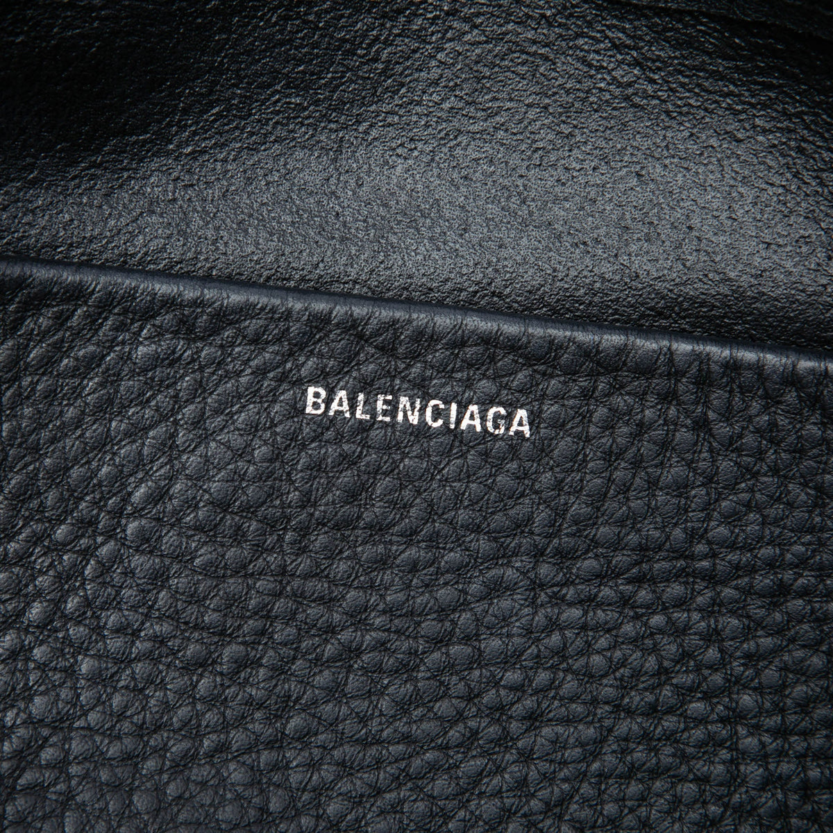 Balenciaga Leather Campaign Logo Everyday Camera Bag XS