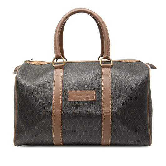 Dior Honeycomb Coated Canvas Boston Bag