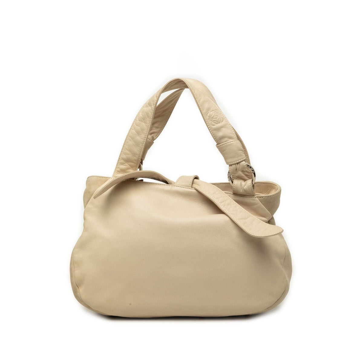 LOEWE Suede Trimmed Soft Nappa Handbag