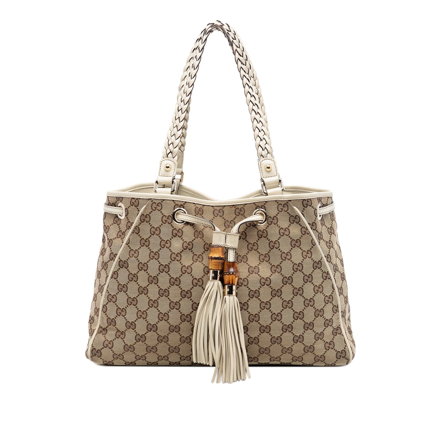 Medium GG Canvas Braided Peggy Tote