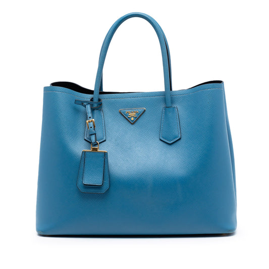 Prada Large Saffiano Cuir Double Satchel