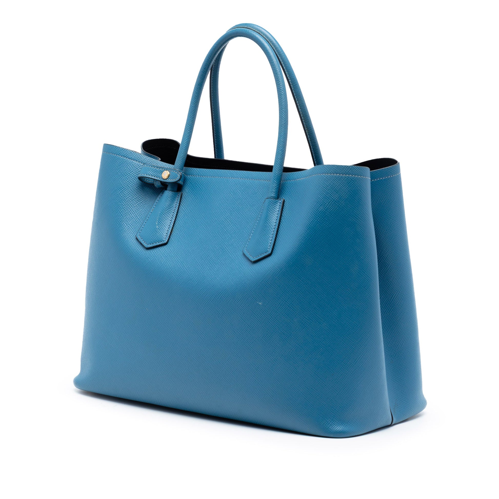 Prada Large Saffiano Cuir Double Satchel