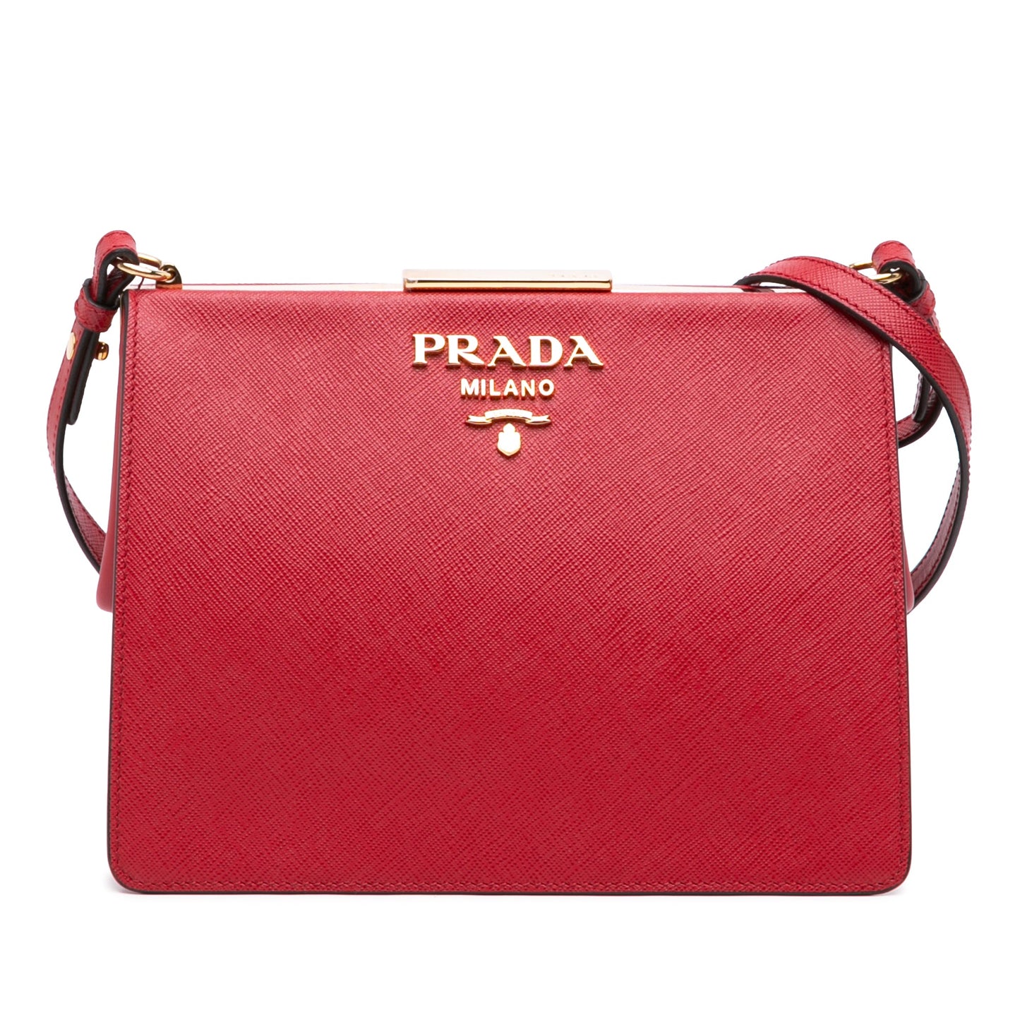 Prada Saffiano and City Calf Light Frame Crossbody