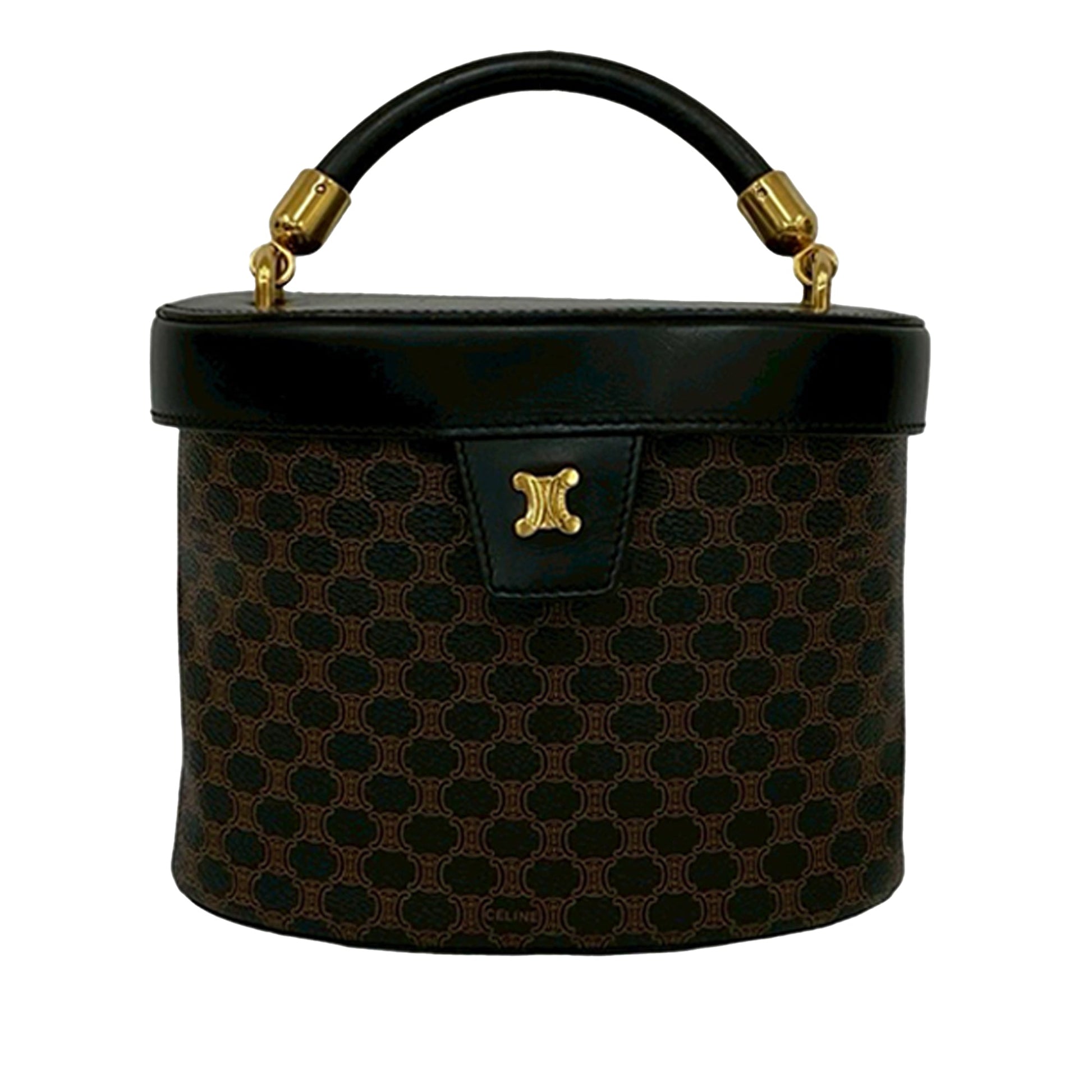 Celine Macadam Coated Canvas Vanity Bag
