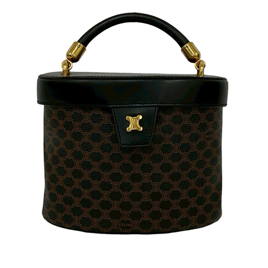 Celine Macadam Coated Canvas Vanity Bag