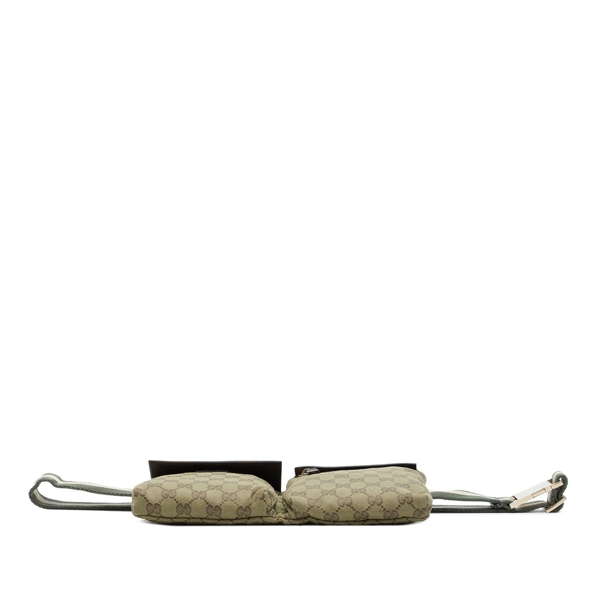 Gucci GG Canvas Web Double Pocket Belt Bag