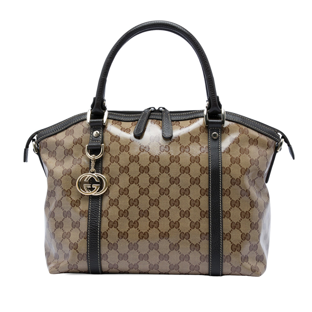 Gucci Medium GG Crystal Charm Dome Satchel