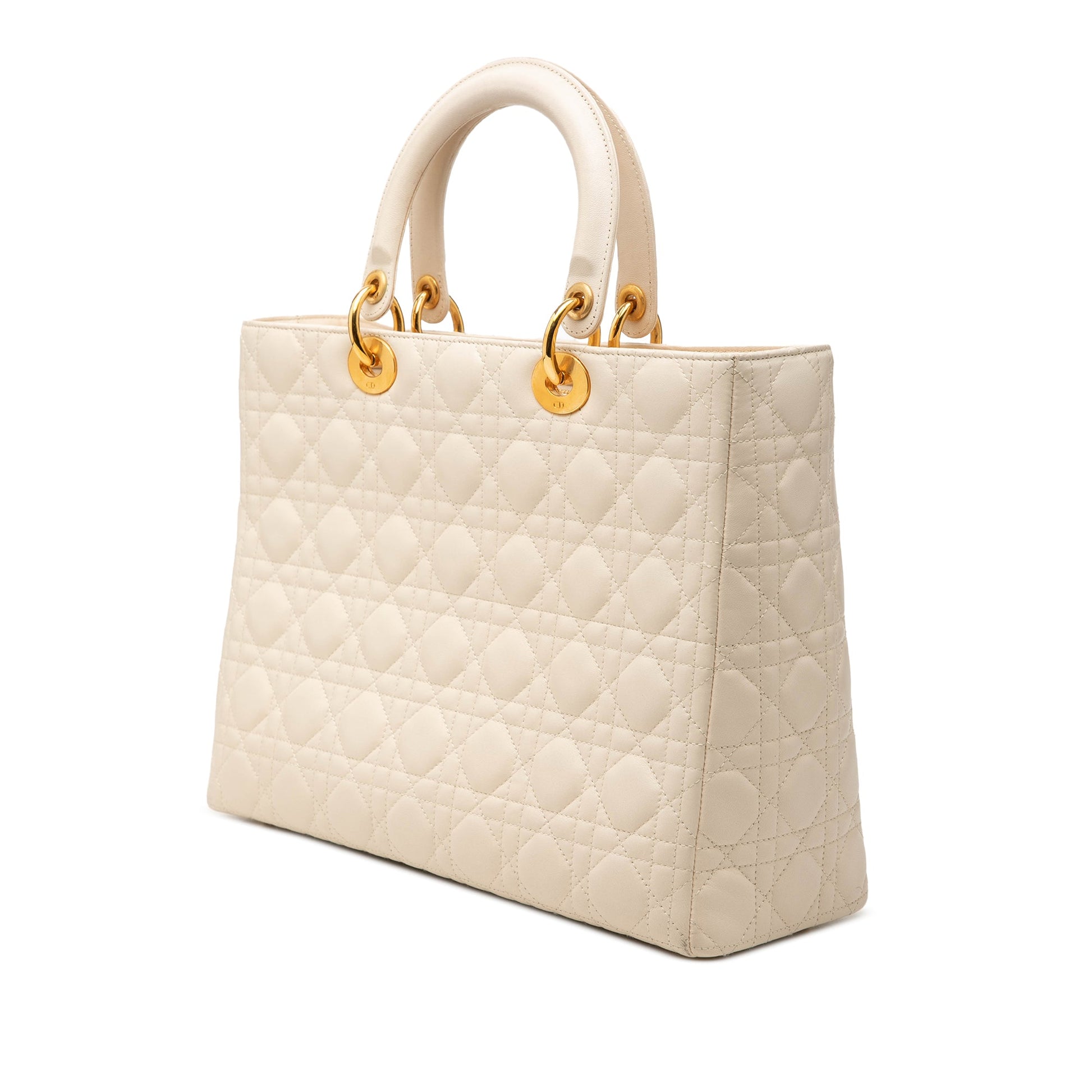 Dior Large Lambskin Cannage Lady Dior