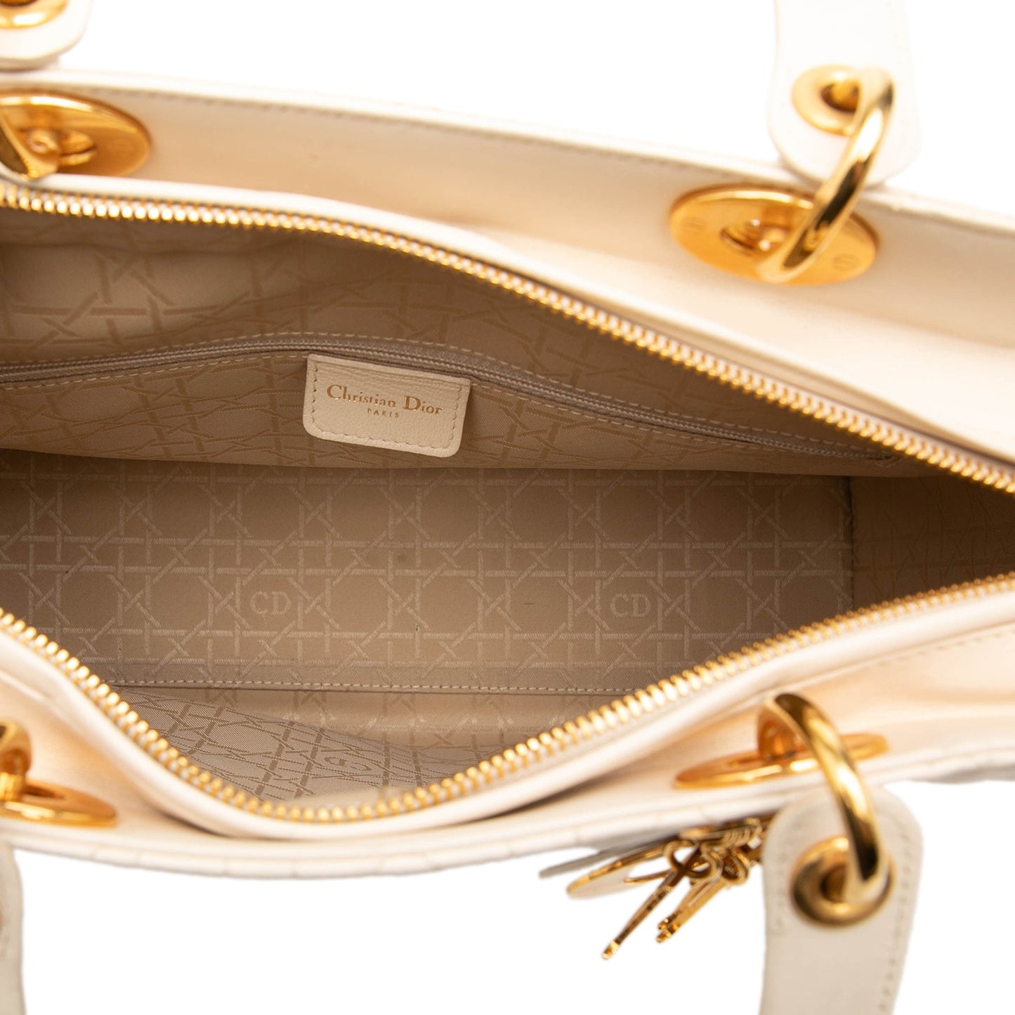 Dior Large Lambskin Cannage Lady Dior