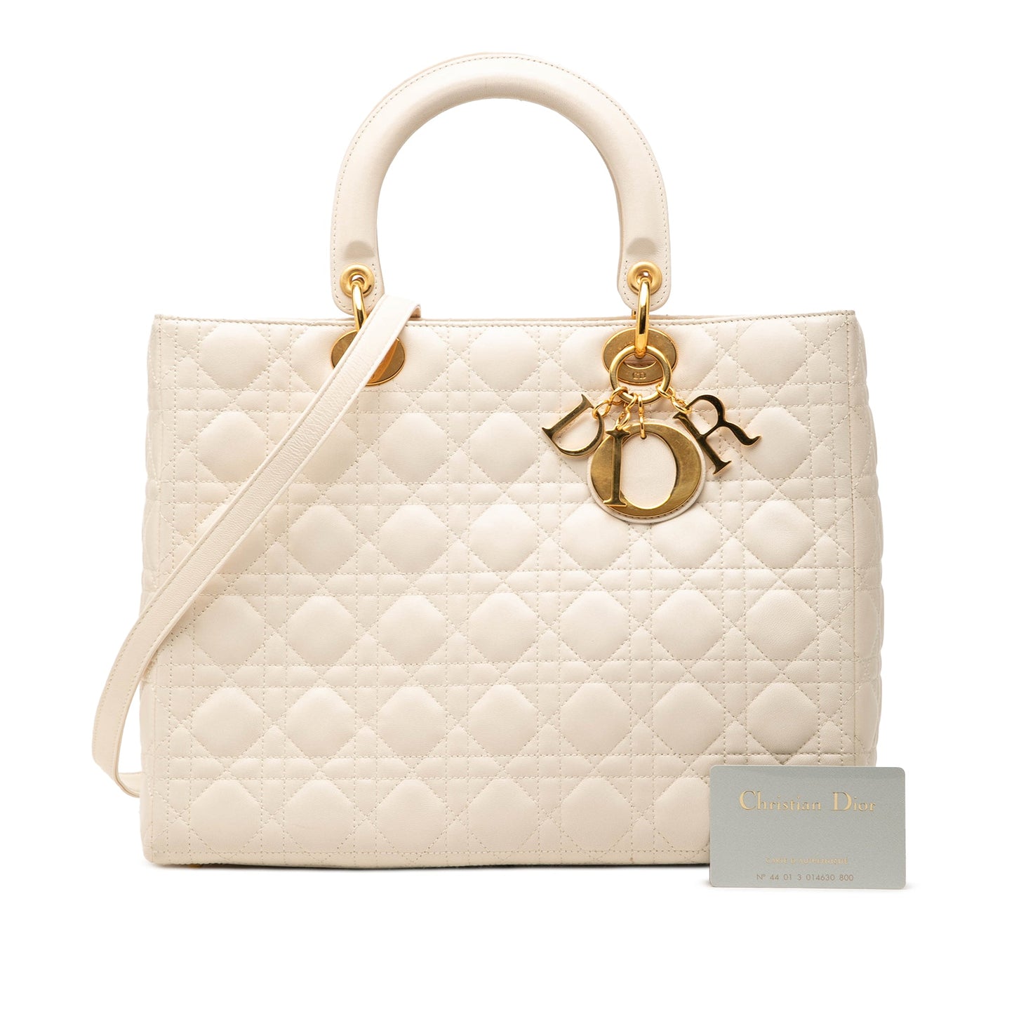 Dior Large Lambskin Cannage Lady Dior