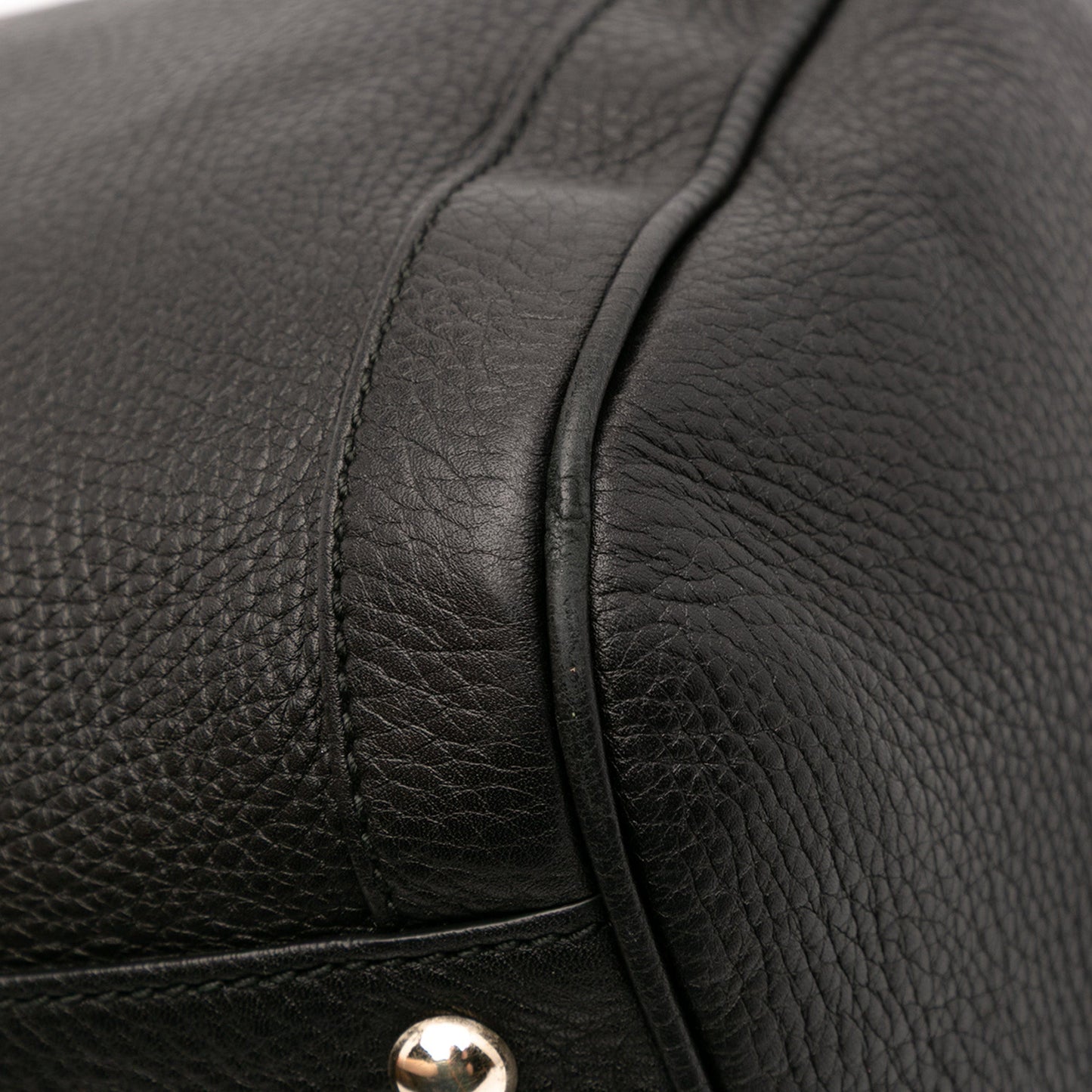 Gucci Medium Pebbled Calfskin Soho Boston Bag