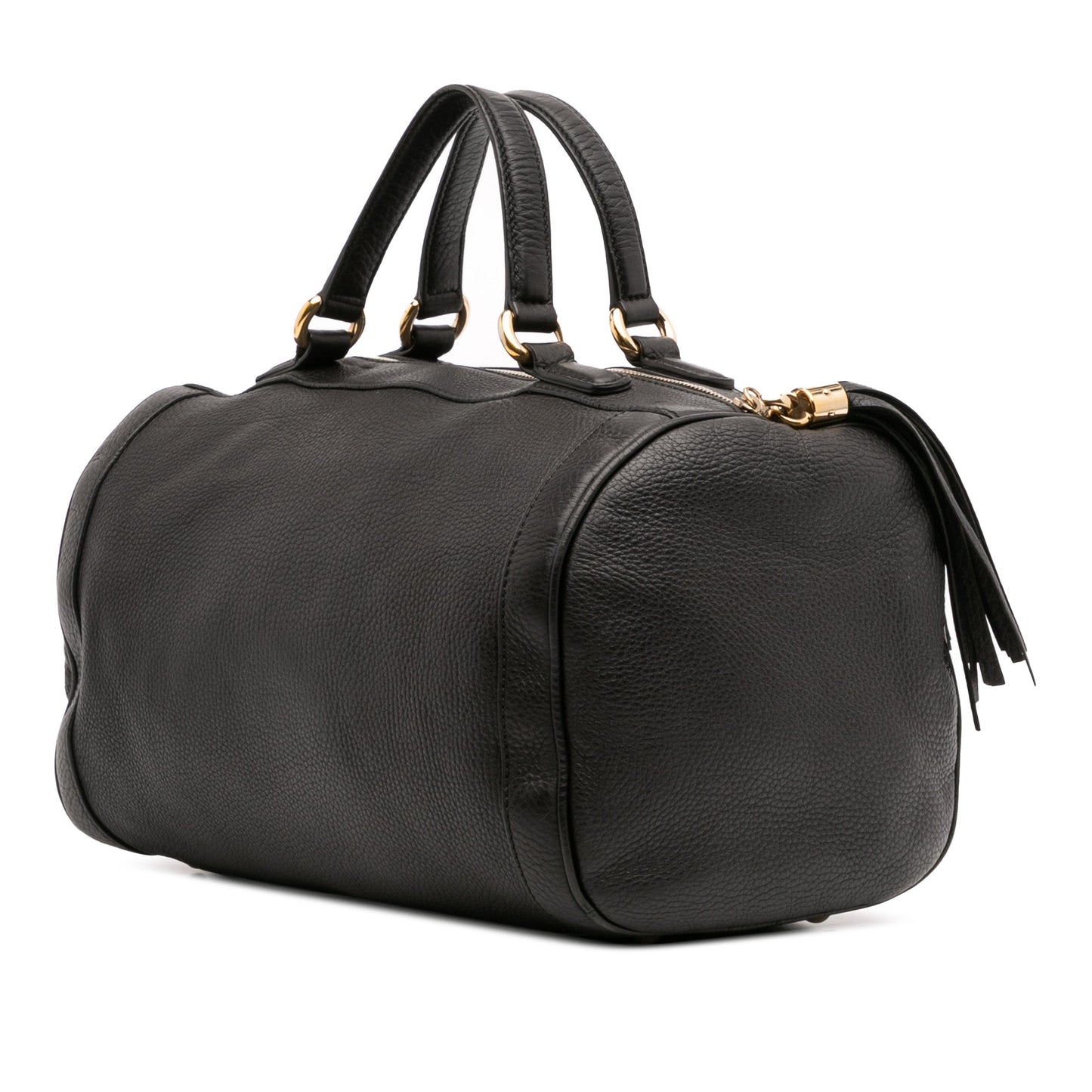 Gucci Medium Pebbled Calfskin Soho Boston Bag