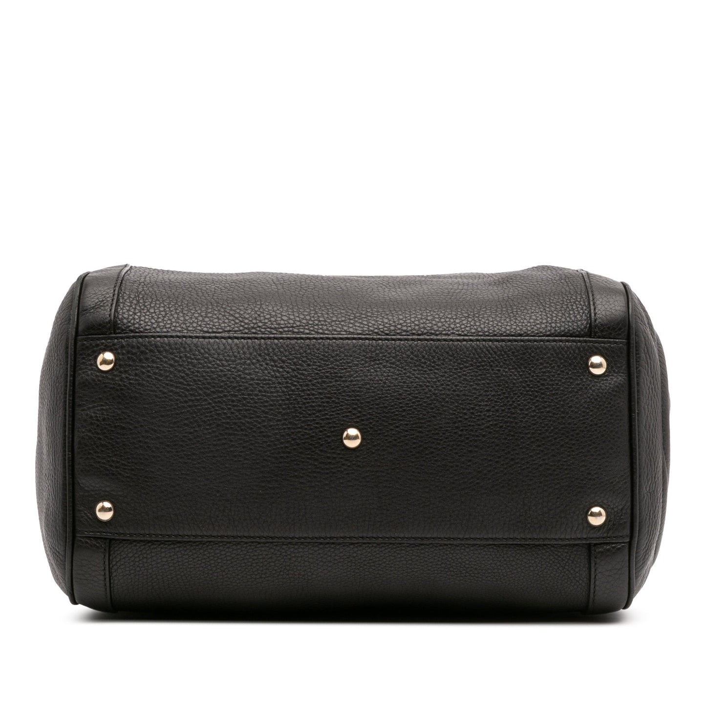 Gucci Medium Pebbled Calfskin Soho Boston Bag