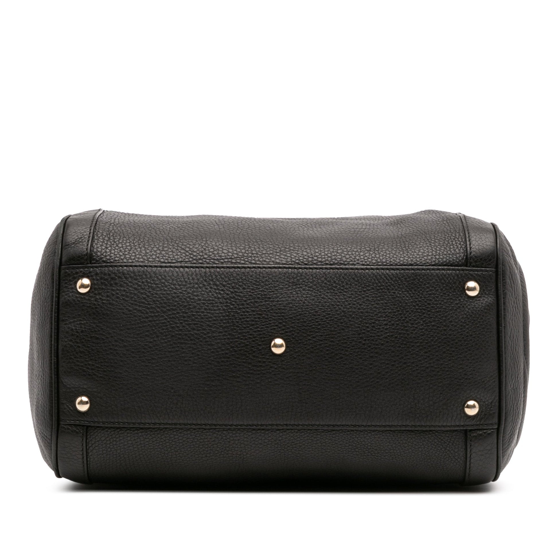 Gucci Medium Pebbled Calfskin Soho Boston Bag