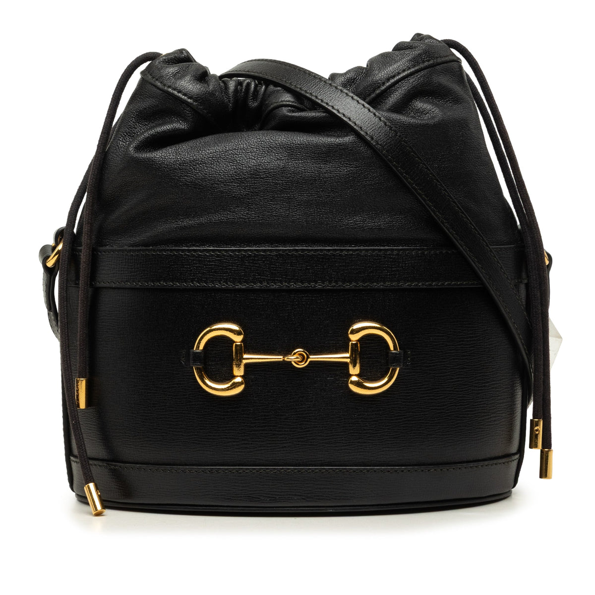 Gucci Calfskin Horsebit 1955 Bucket Bag — Black