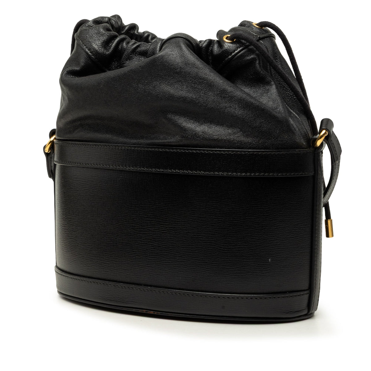 Gucci Calfskin Horsebit 1955 Bucket Bag — Black