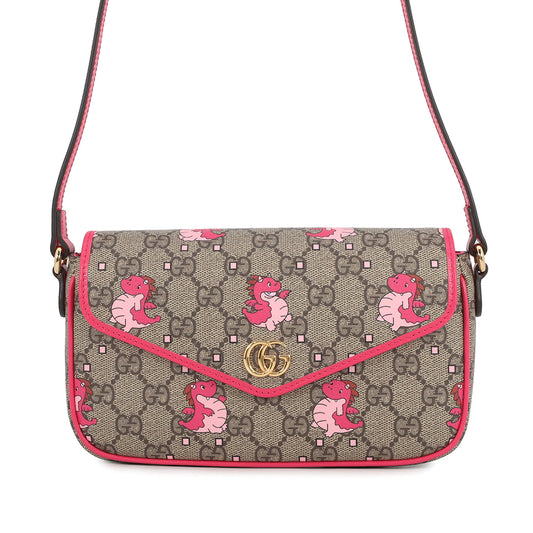 Gucci GG Supreme Ophidia Dragon Pochette Crossbody