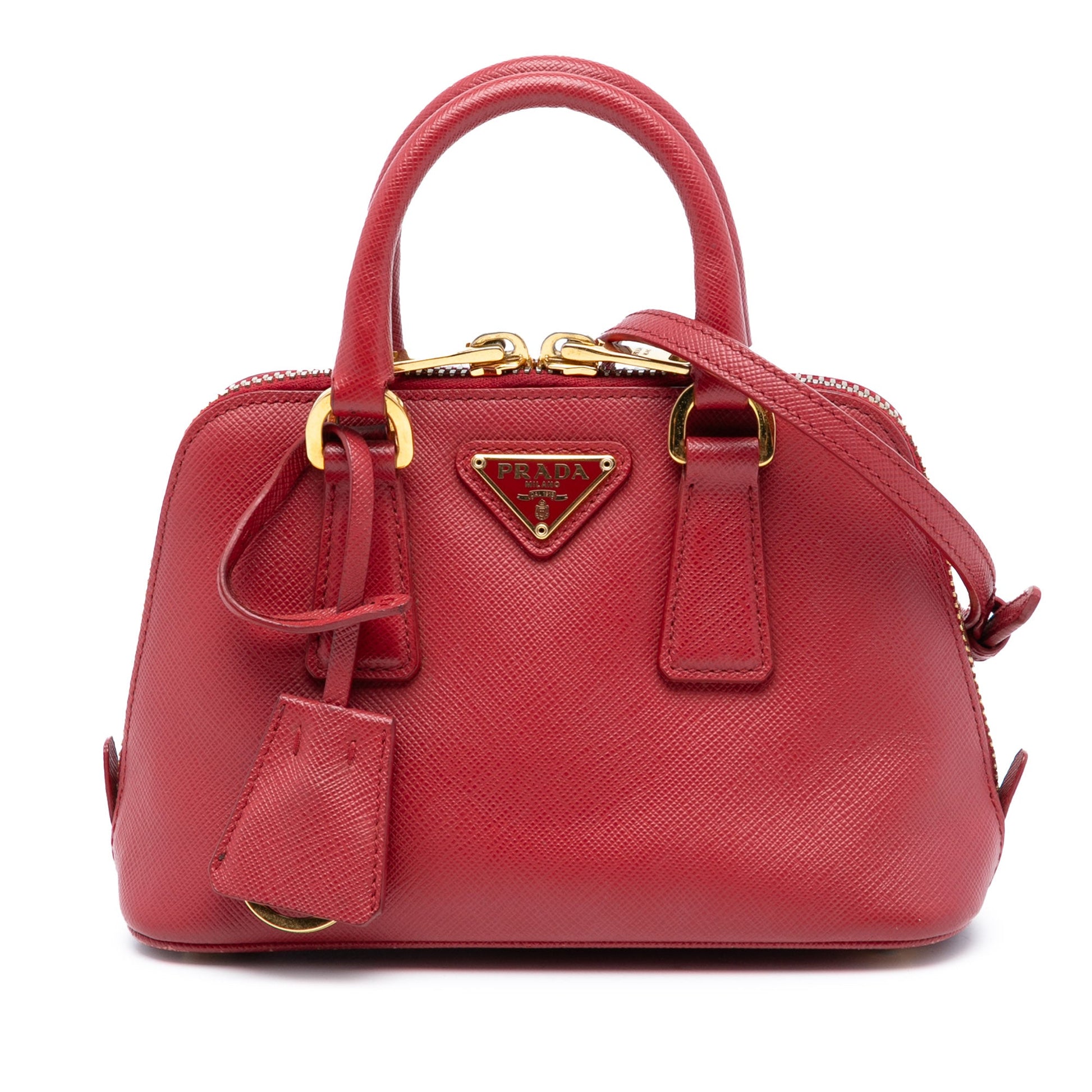 Prada Mini Saffiano Lux Promenade Satchel