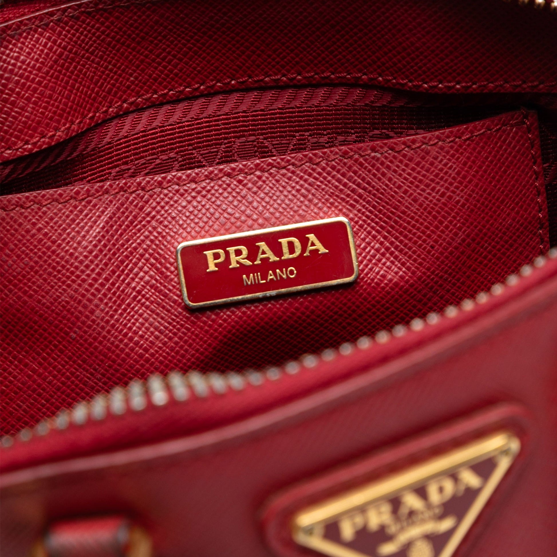 Prada Mini Saffiano Lux Promenade Satchel