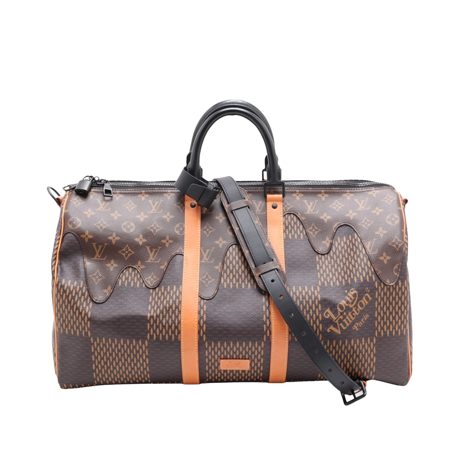 Louis Vuitton x Nigo Giant Damier Ebene Monogram Keepall Bandouliere 50