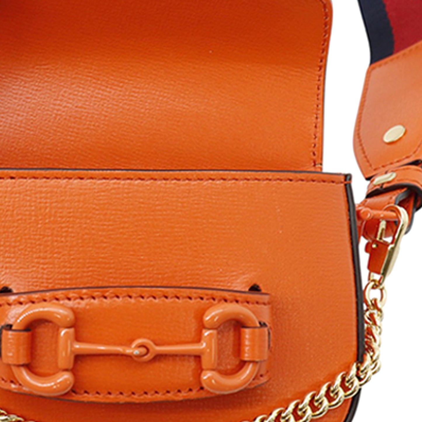 Gucci Mini Calfskin Horsebit 1955 Web Satchel