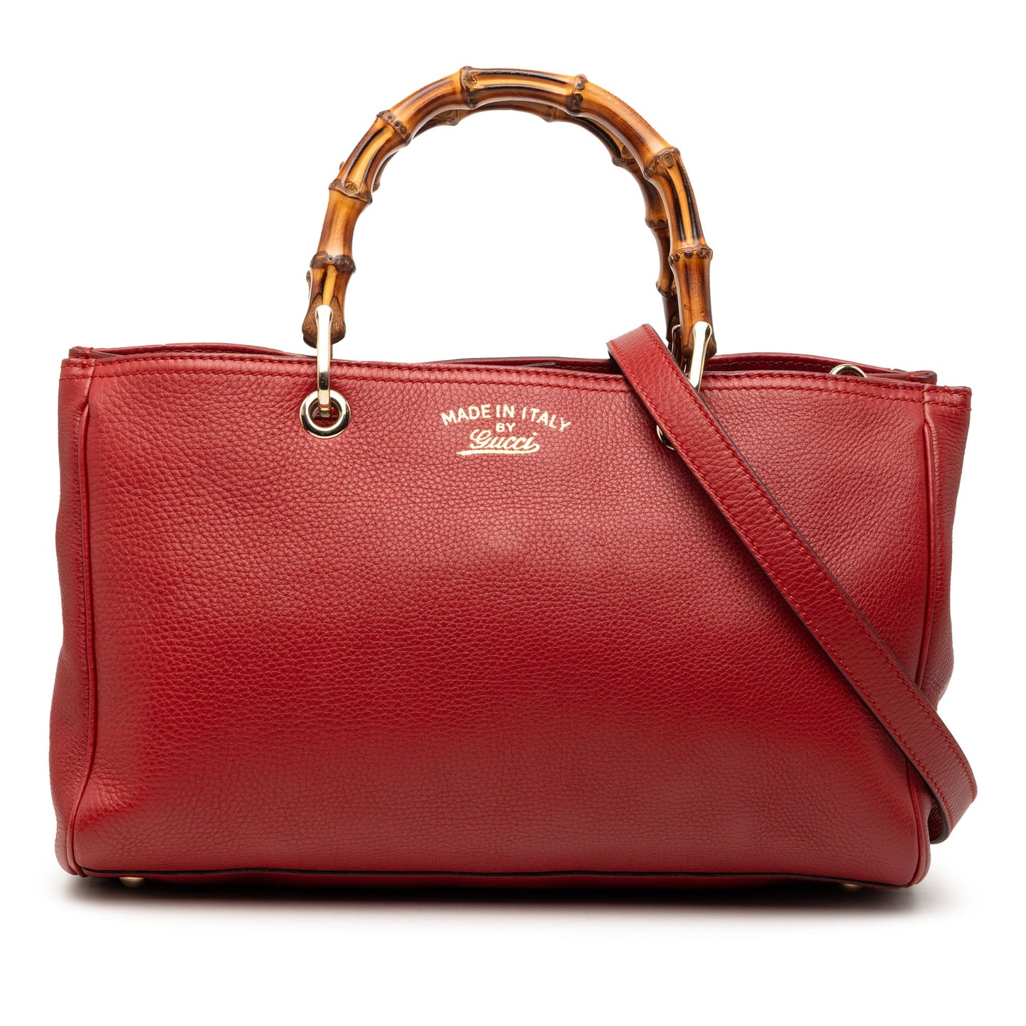 Gucci Medium Calfskin Bamboo Shopper Satchel