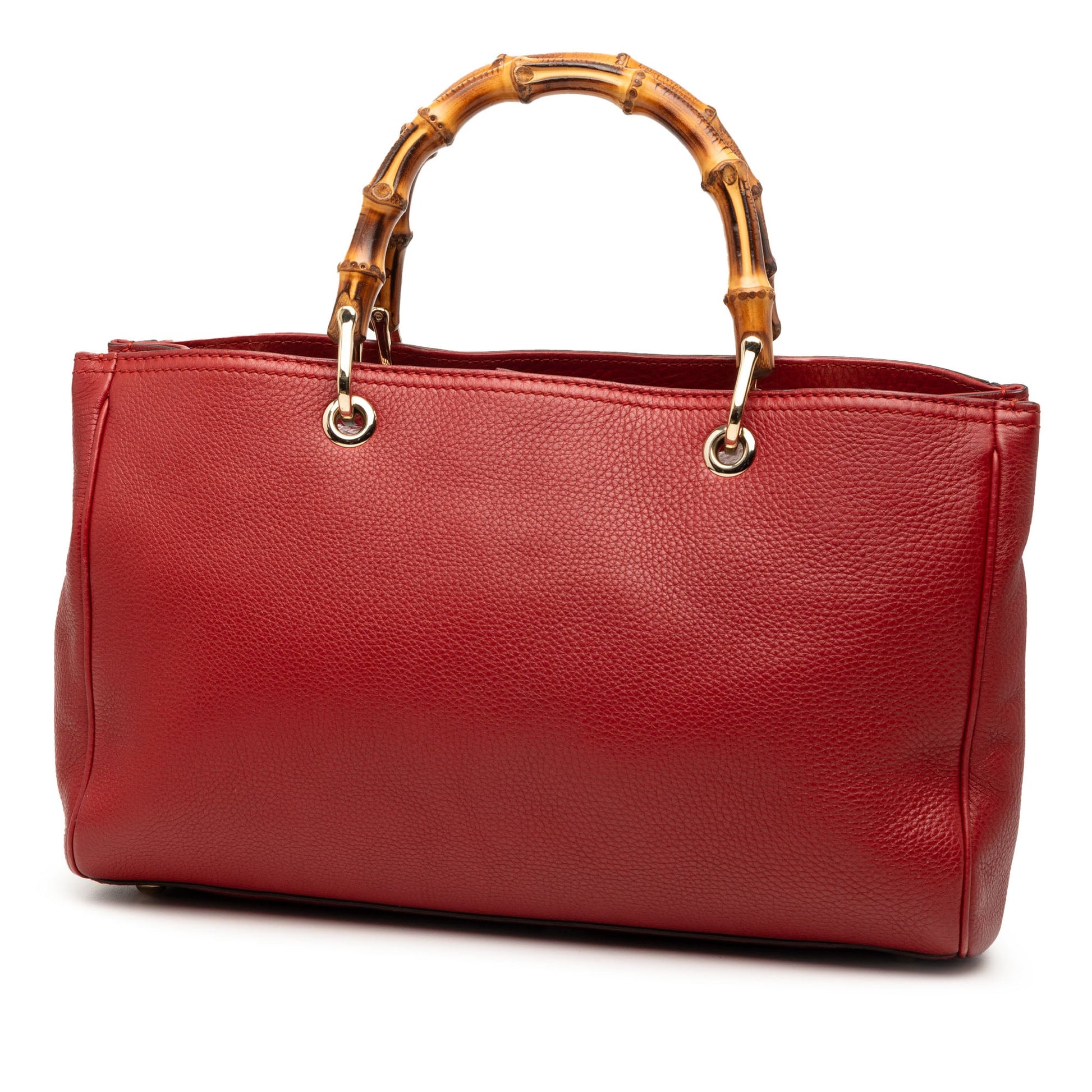 Gucci Medium Calfskin Bamboo Shopper Satchel