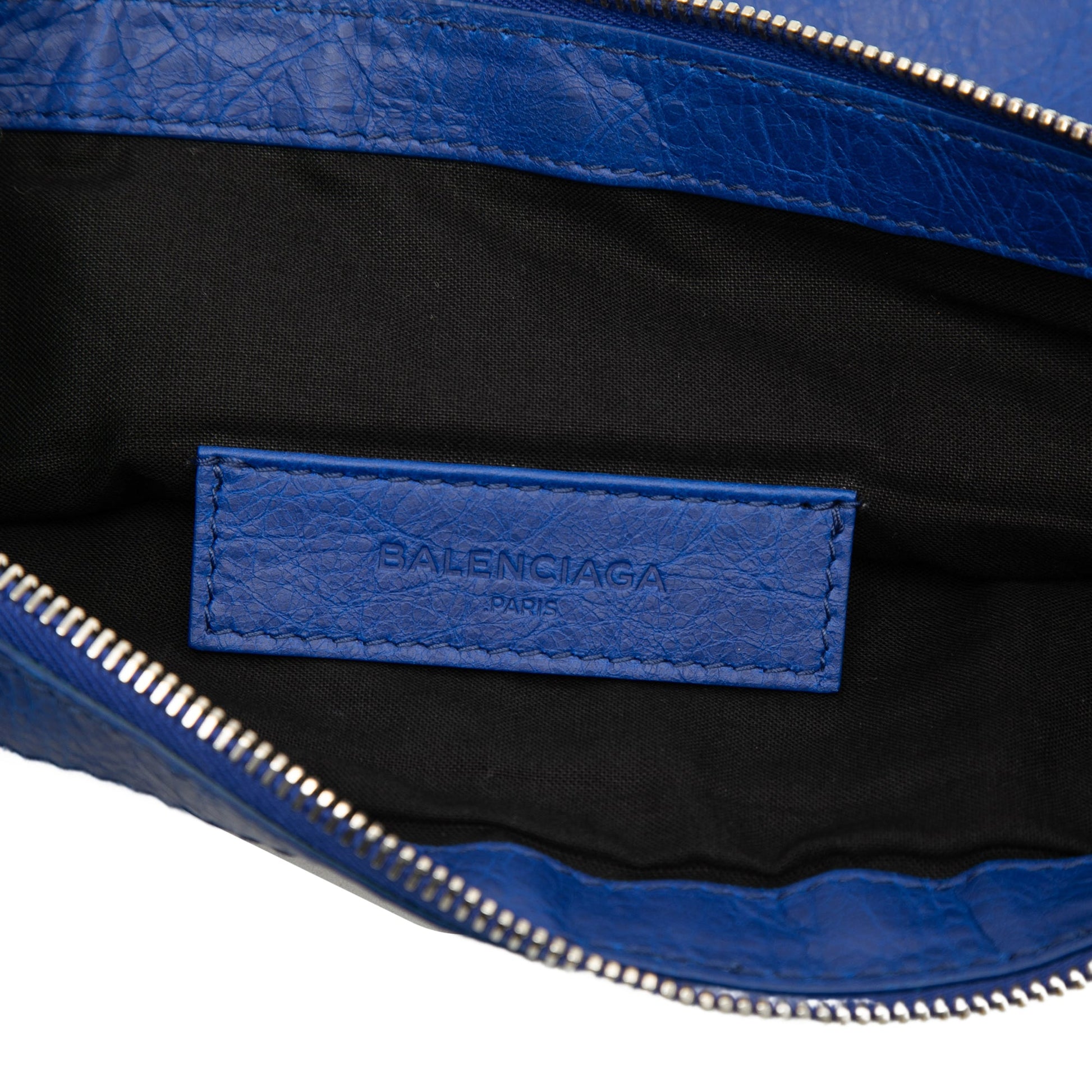 Balenciaga Lambskin Motocross Classic Clip M Clutch