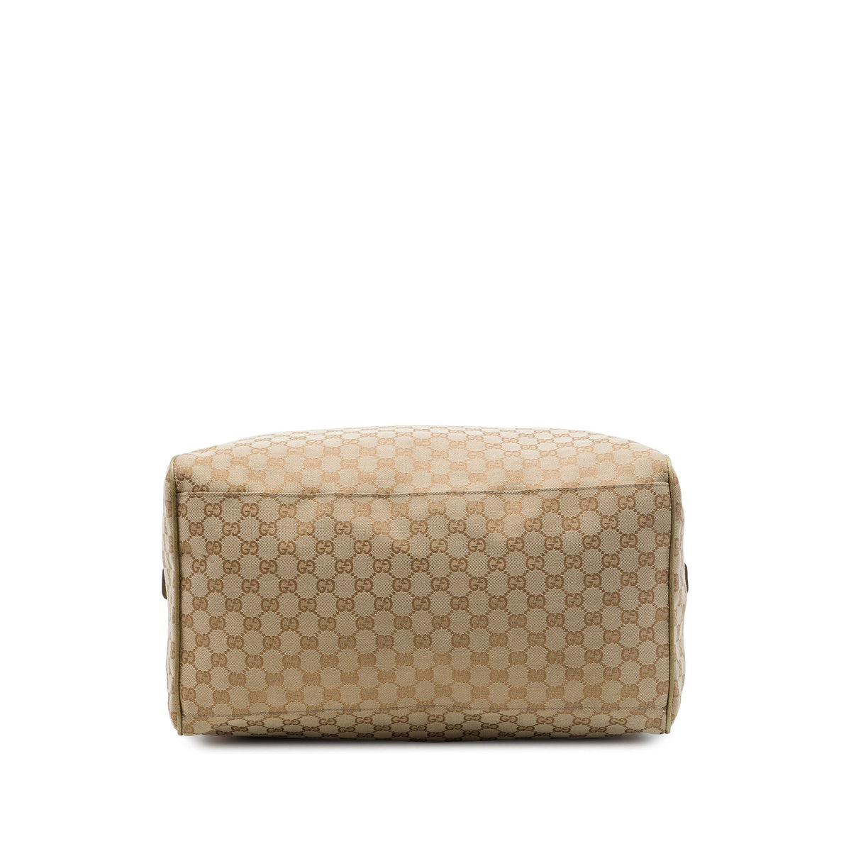Gucci GG Canvas Web Travel Bag — Beige