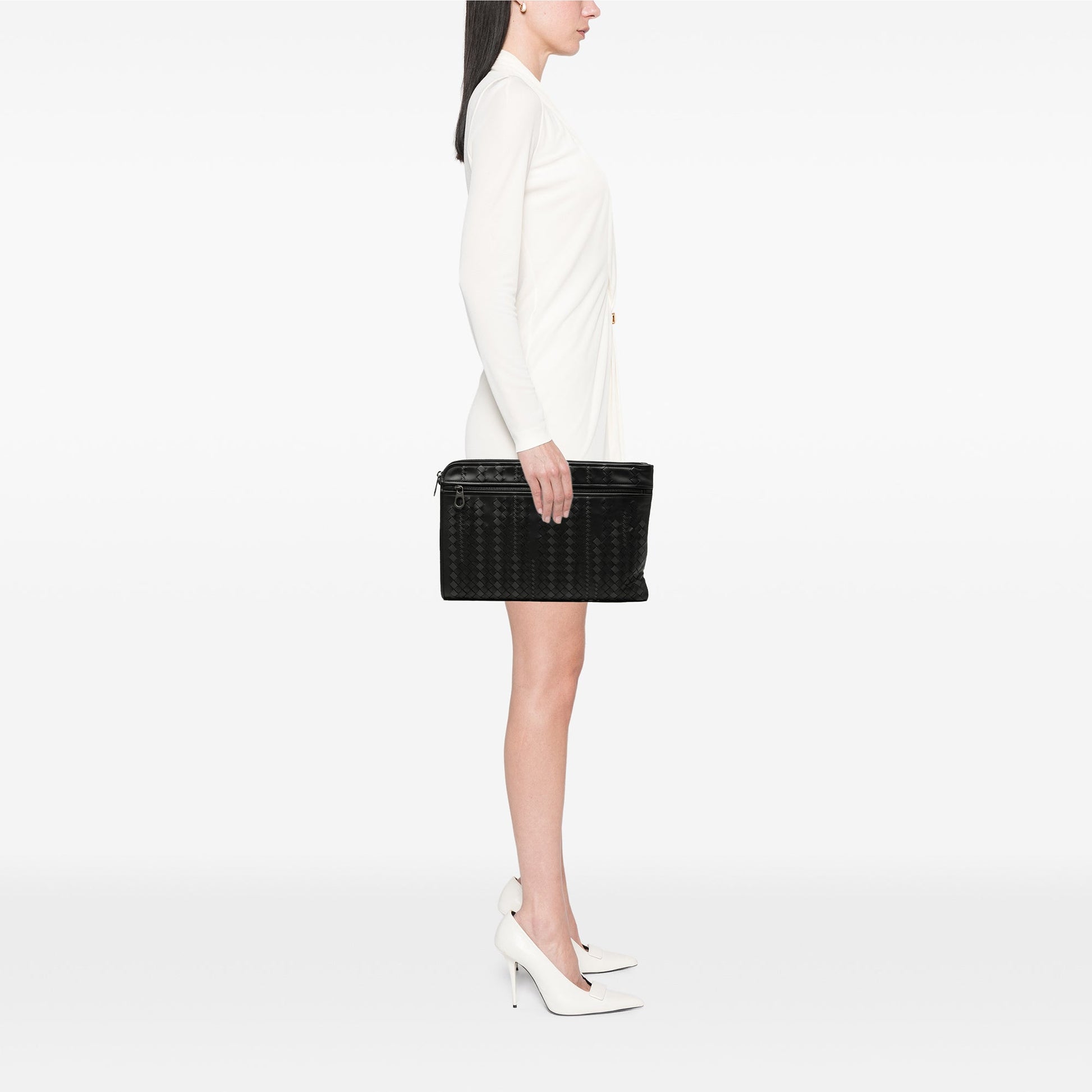 Bottega Veneta Bicolor Nappa Intrecciato Clutch