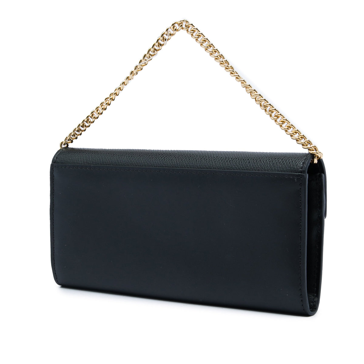 Fendi Smooth and Grained Calfskin Vitello King Cruise FF Diamonds Continental Envelope Wallet On Chain