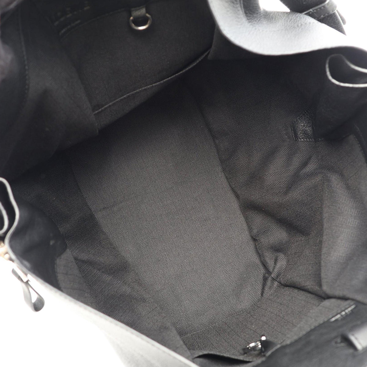 LOEWE Medium Leather Hammock Satchel — Black