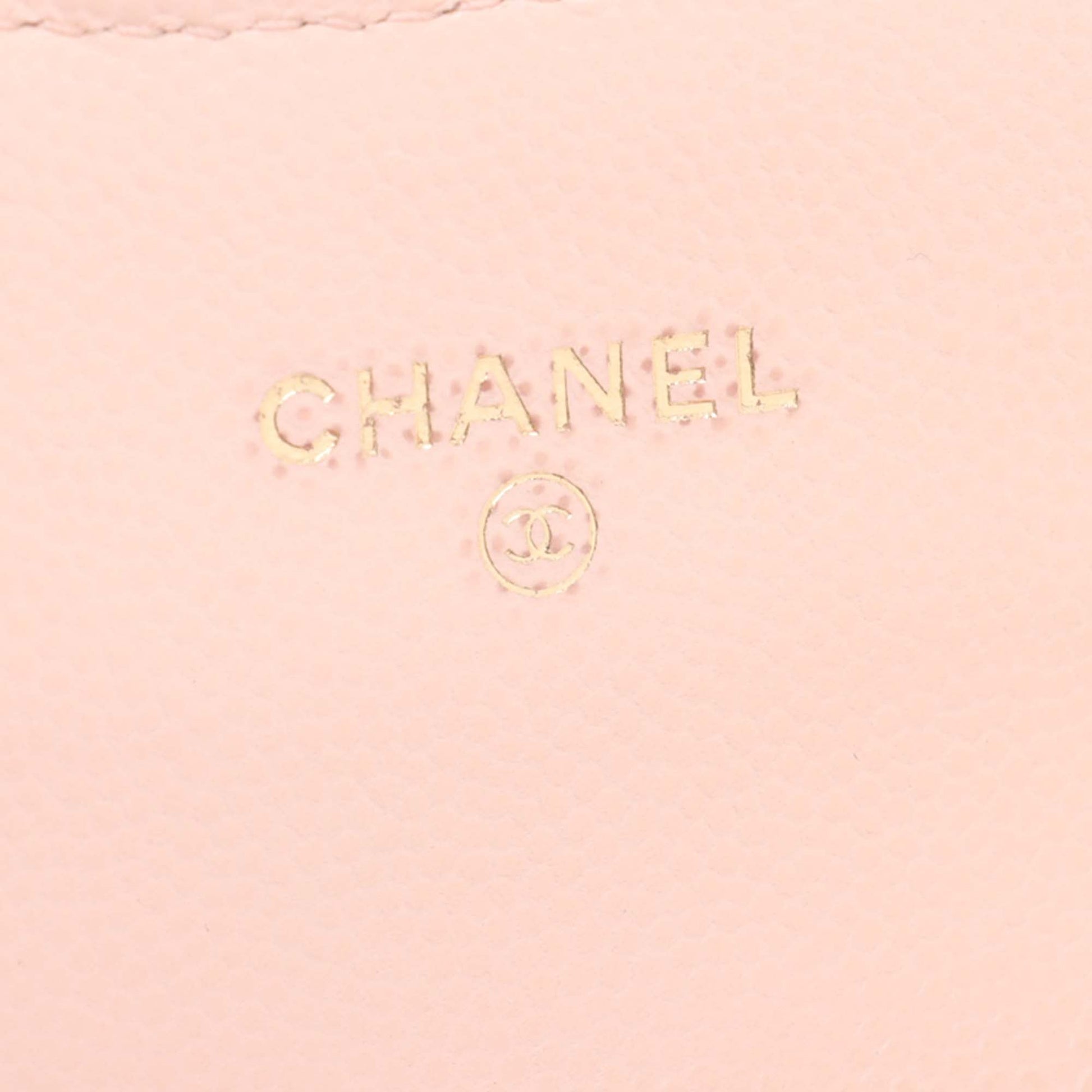 Chanel Mini Classic Caviar Clutch With Chain