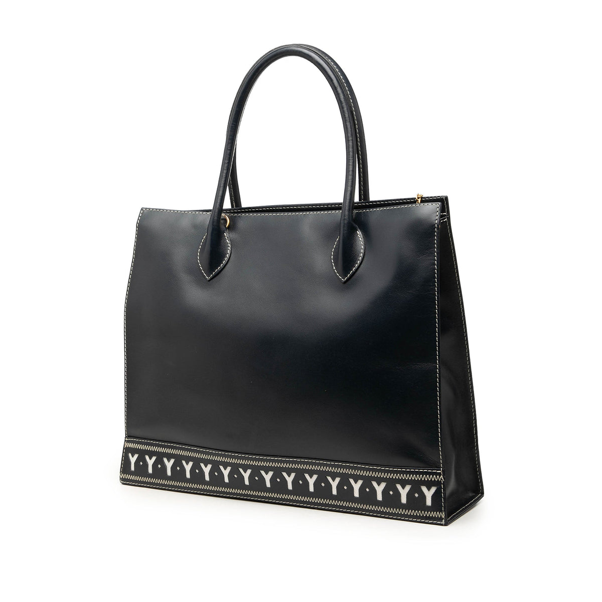 Saint Laurent Calfskin Y Cut Out Tote