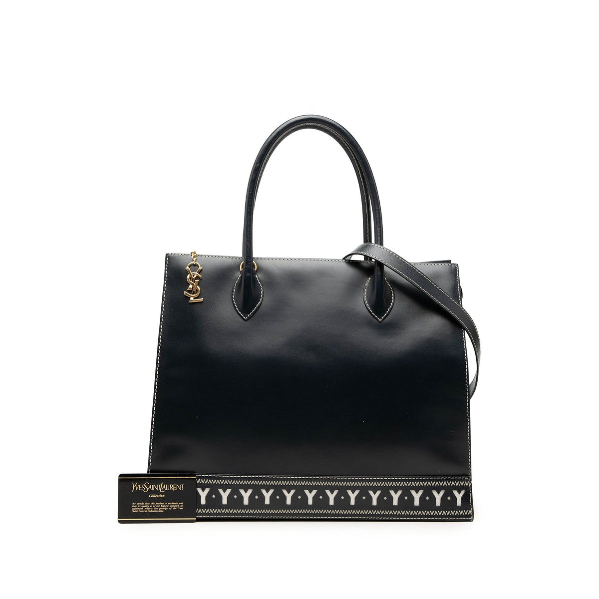 Saint Laurent Calfskin Y Cut Out Tote
