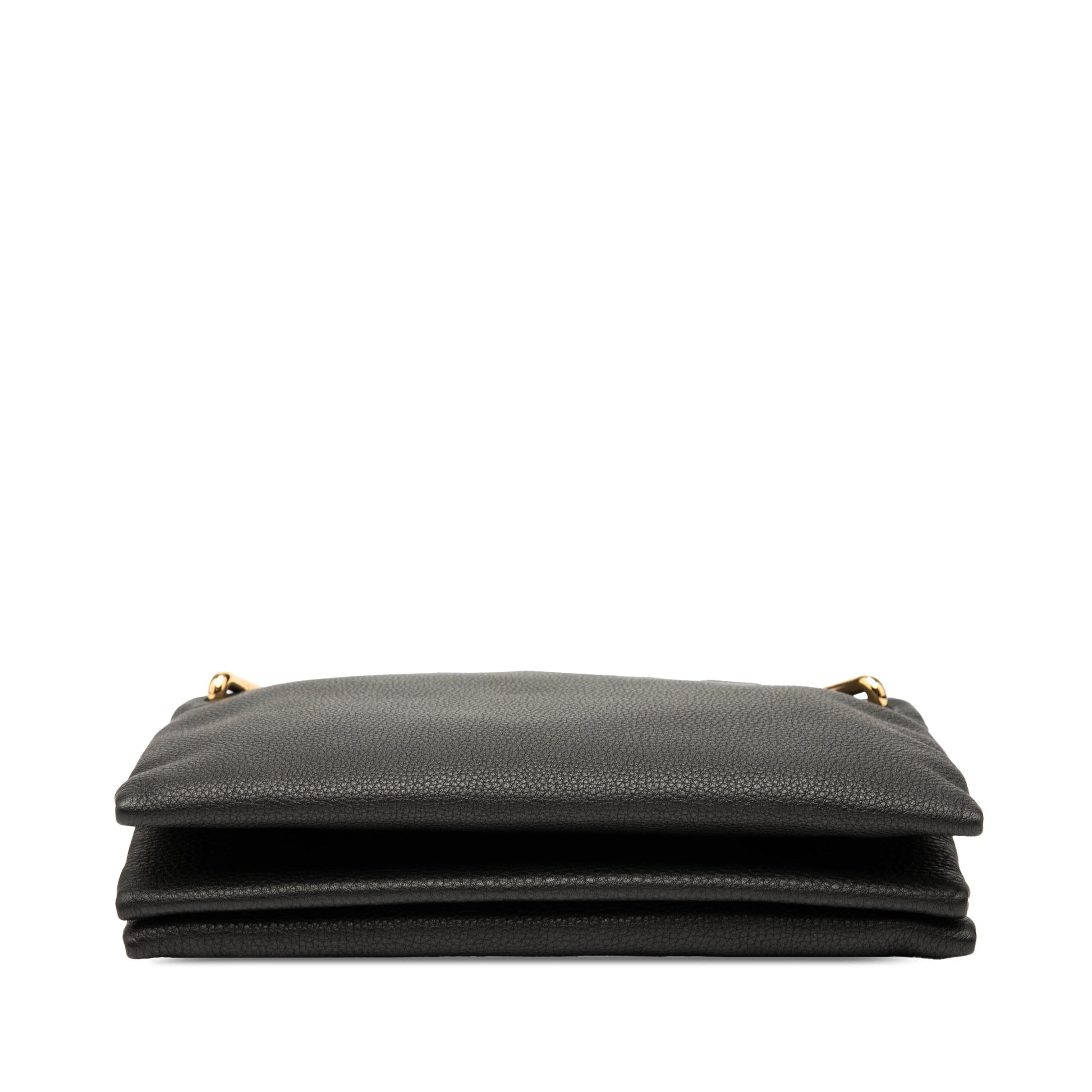 Bottega Veneta Leather Double Zip Chain Crossbody