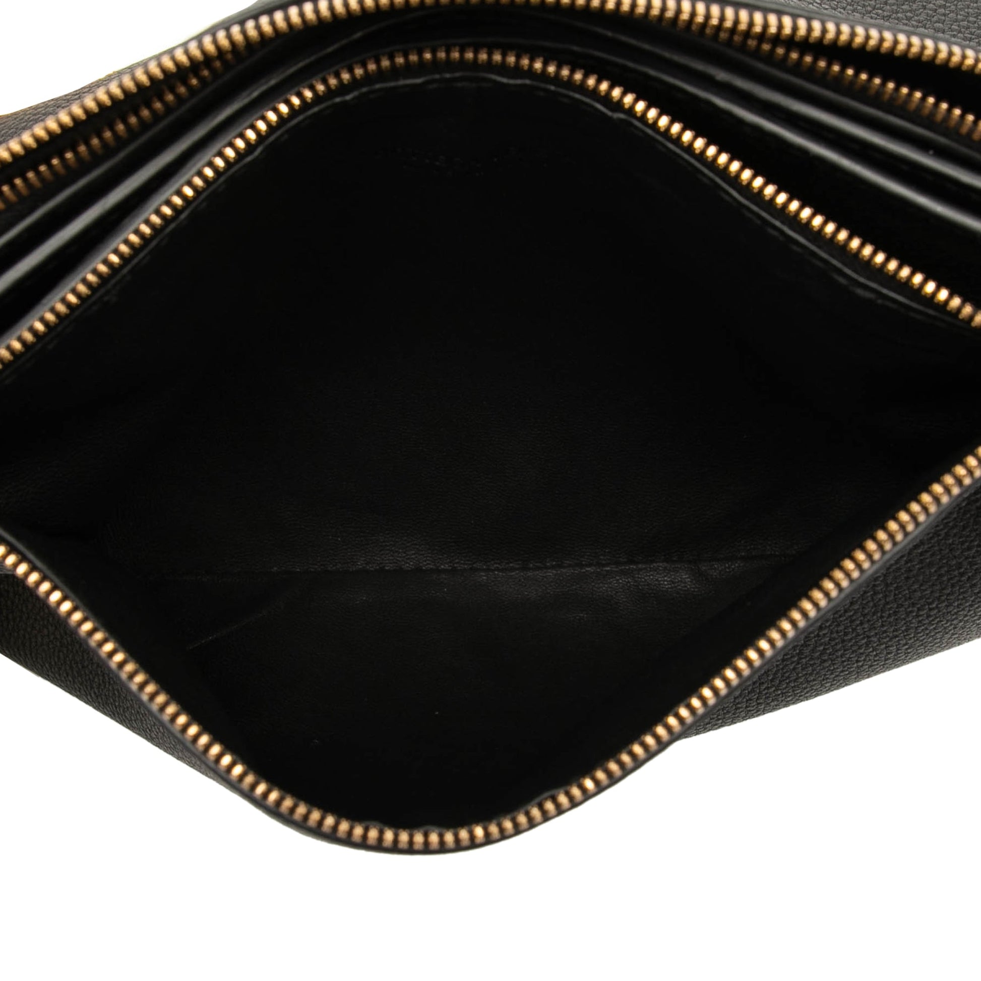 Bottega Veneta Leather Double Zip Chain Crossbody
