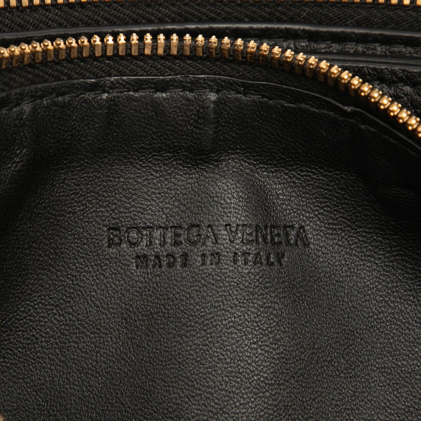 Bottega Veneta Leather Double Zip Chain Crossbody