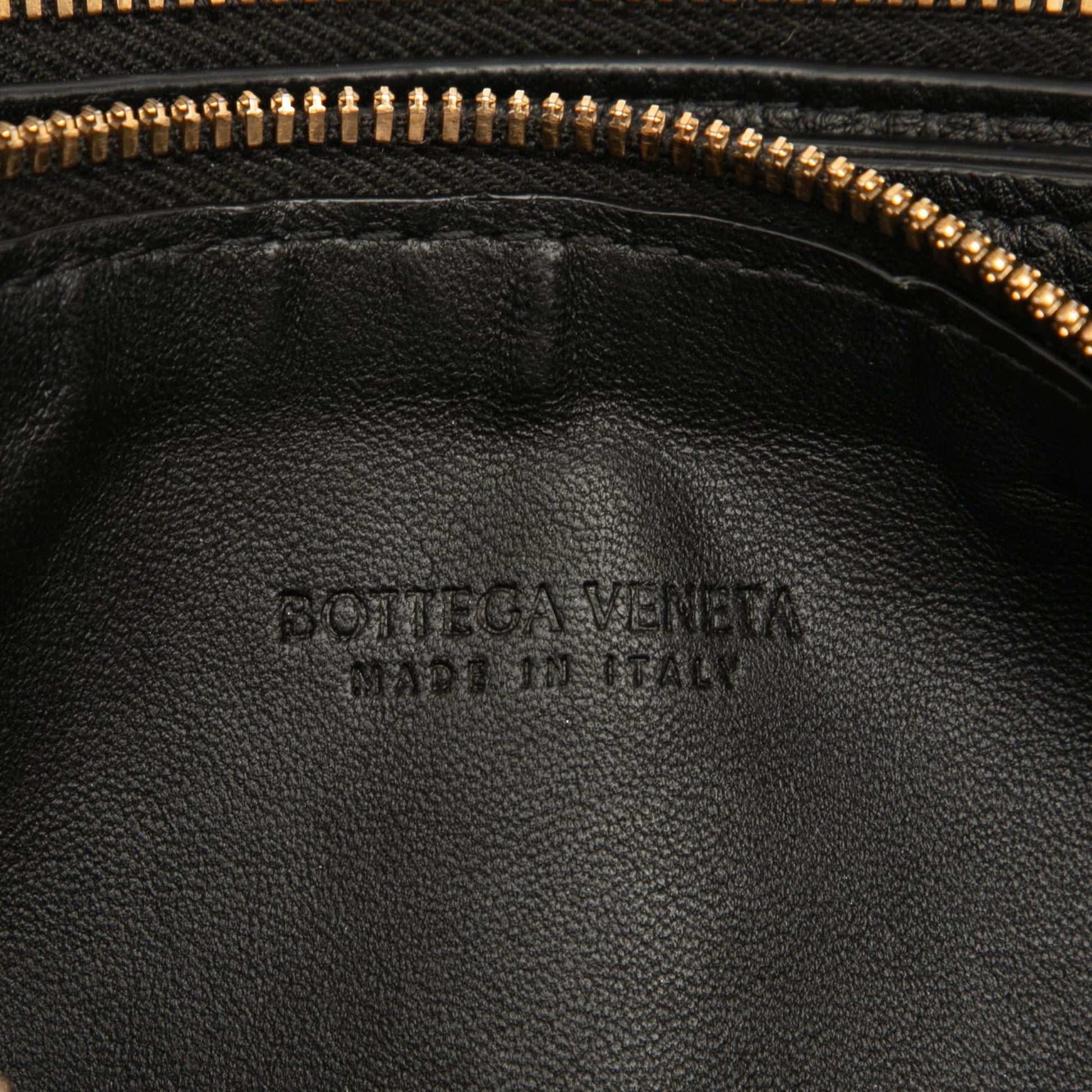 Bottega Veneta Leather Double Zip Chain Crossbody